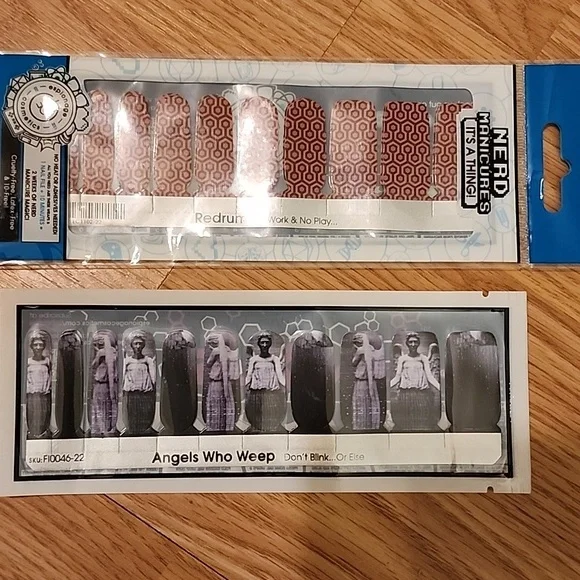 Giant Lot Of Bookish / Nerdy / Geeky Nail Wraps